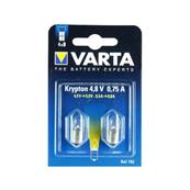 Ampoule Krypton Varta - 4,8V 0,75A - Le blister de 2