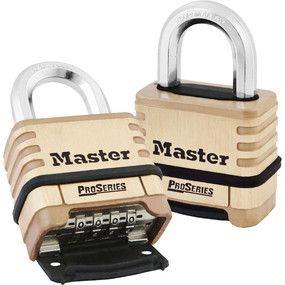 Cadenas laiton Master Lock ProSeries - Modèle à combinaison programmable - 58mm