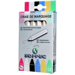 Craie Industrielle de Marquage SOPPEC Blanc Bo�te de 12 unit�s