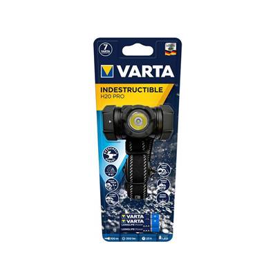 Lampe Frontale Varta indestructible - 100m - 1 Led Blanc - 3 piles AAA fournies