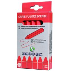 Craie Industrielle de Marquage SOPPEC Rouge Boîte de 12 unités