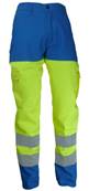 Pantalon VISION2 HV - CL2 - Azur/Jaune - 280gr/m2 - Fluo 310gr/m2 - T1 (40-42)