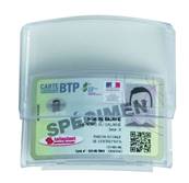 Porte Badge adhsif pour Casque de chantier - Taliaplast