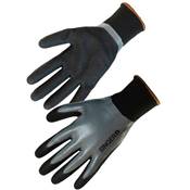 Gants Nitrile Paume noire Dos tout enduit PU - T10 - Singer - Lot de 10