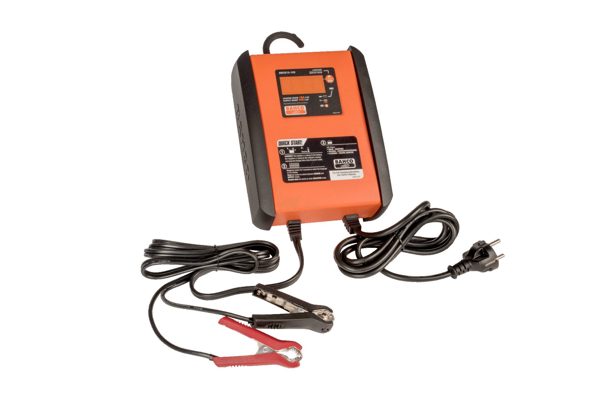 Chargeur Electrique pour Batterie - 12V - 15AMP - BAHCO