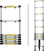 Echelle Telescopique,Pliable - max 150 kg - Nbre marches: 13 - 3,8 mètres