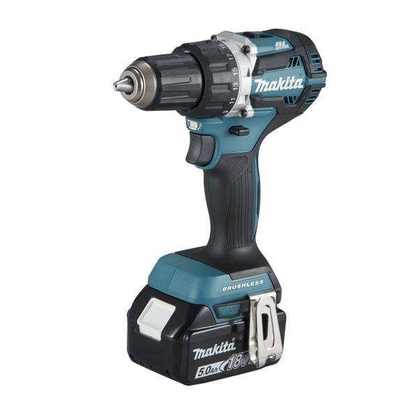 Perceuse visseuse 18V - 13mm 2000tr/mn 2batteries+coffret+chargeur - LED -Makita