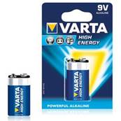 Pile alcaline Varta Long Life Power - 9V - 6LR61 - Le blister de 1