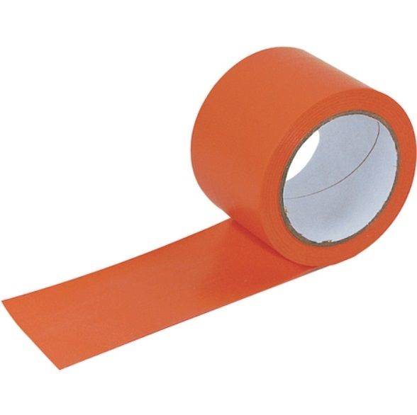 Ruban adhésif gros travaux PVC - 33m x 75mm - orange