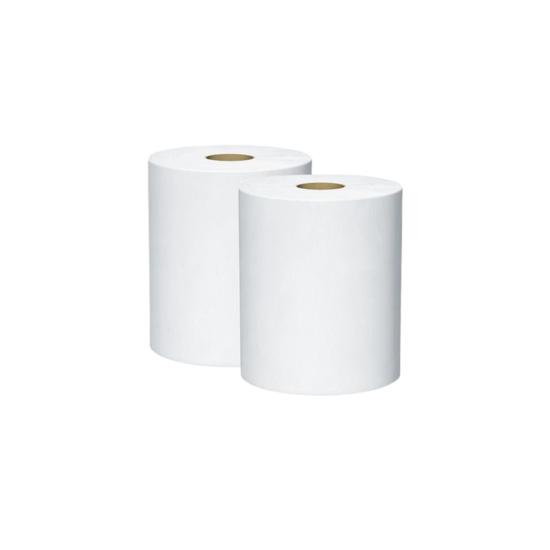 Essuie-tout blanc - 1 000 feuilles - 26 x 30 cm - Lot de 2 rouleaux