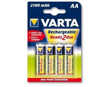 Piles rechargeables Varta Ready 2 use - AA - HR06 - Le blister de 4