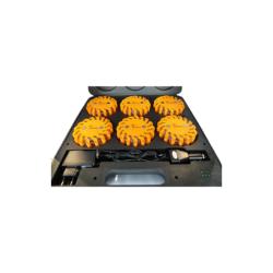 Valise de 6 Balises Rechargeables Anco-Flash Orange