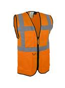 Gilet de visualisation Multi-poches - orange fluo - CL.2 - XXL - Singer