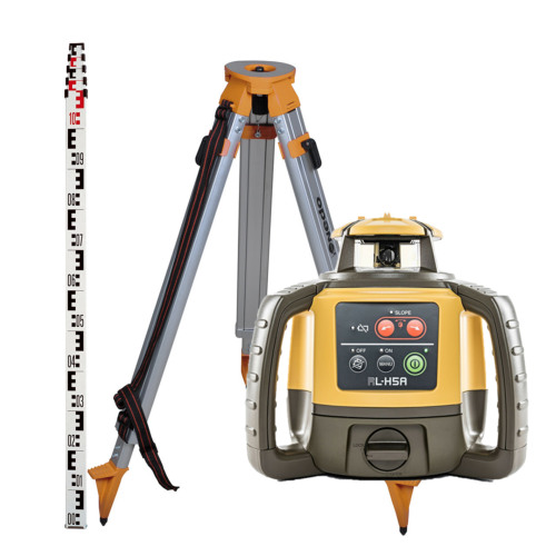 Kit laser rotatif Topcon RL-H5A - Avec cellule, trépied pro alu et mire 4 m