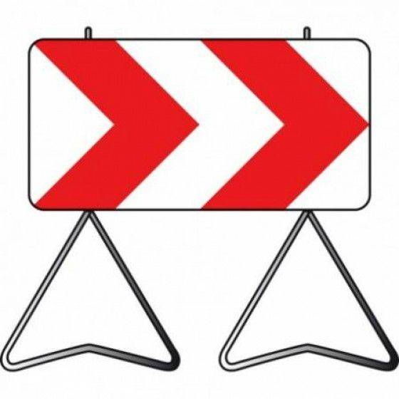 Panneau de signalisation - Bipied amovible - 1500x500mm - K8 - CL.1