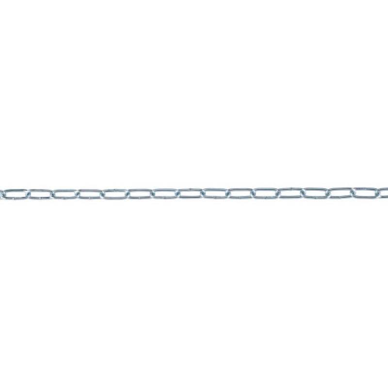 Chaine Droite Maillon Long Zinguée D=6mm - Lg = 25m