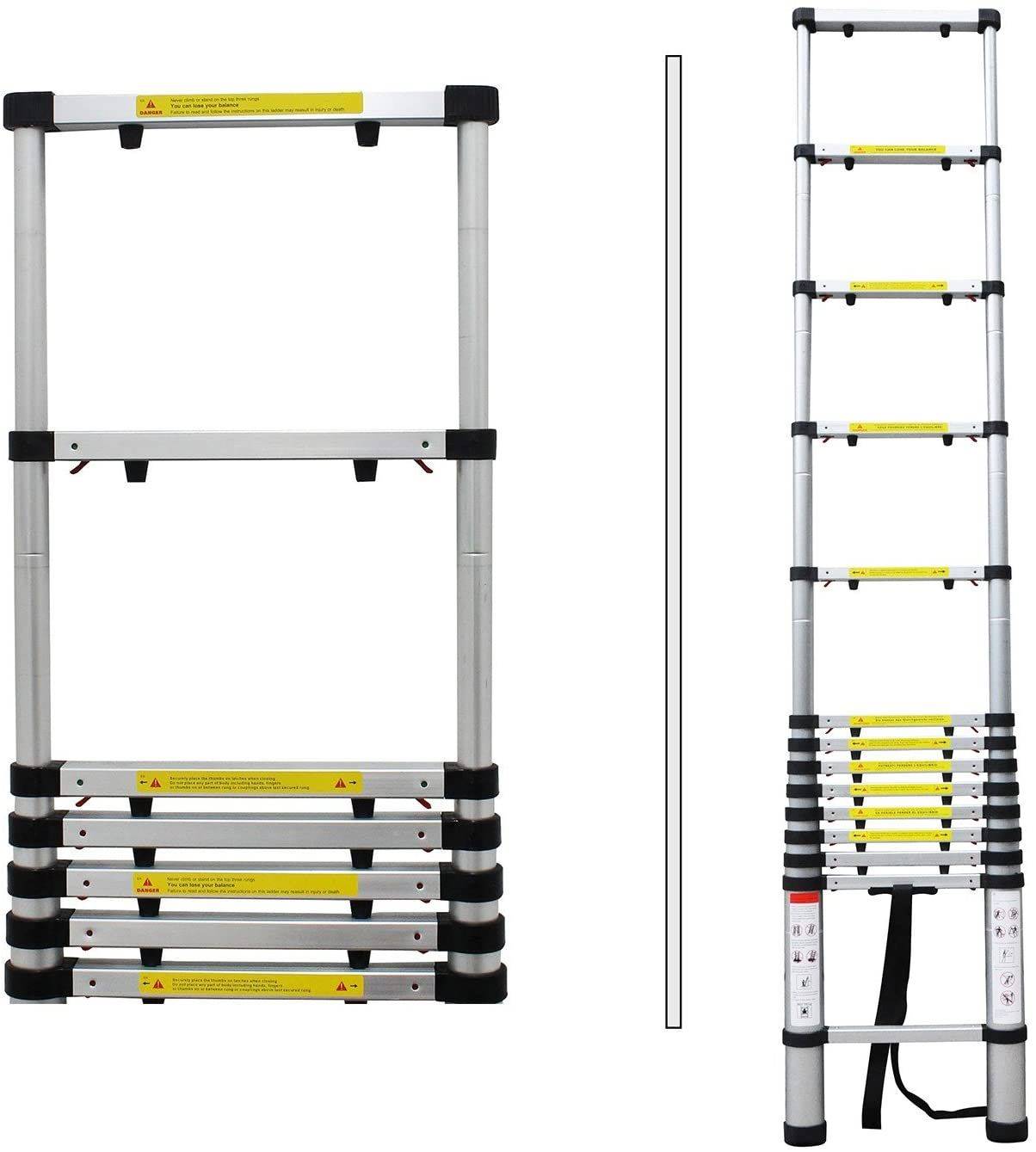 Echelle Telescopique Pliable - Nb marches: 14 - 4,1 mètres