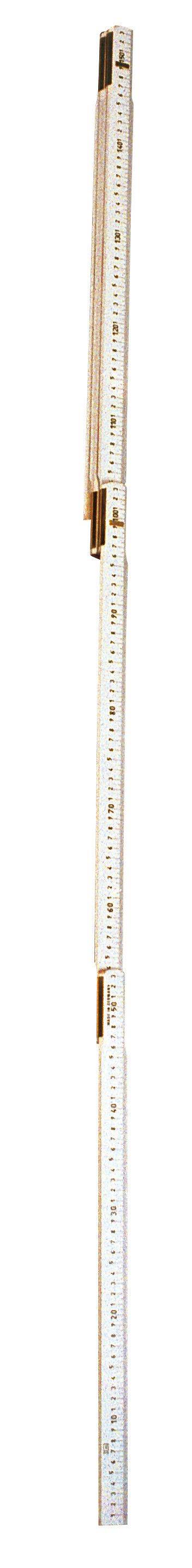 Mire pliante en bois de poche - Charnières Laiton - Long.3 m - Eléments de 30cm