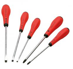 Jeu de 5 Tournevis Fente + Phillips MOB