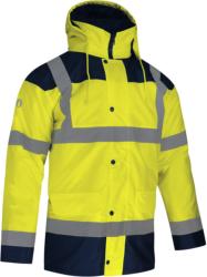 Parka Haute Visibilité Palerme Singer Safety Jaune Bleu Marine
