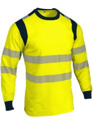 T-shirt à Manches Longues Haute Visibilité Jaune