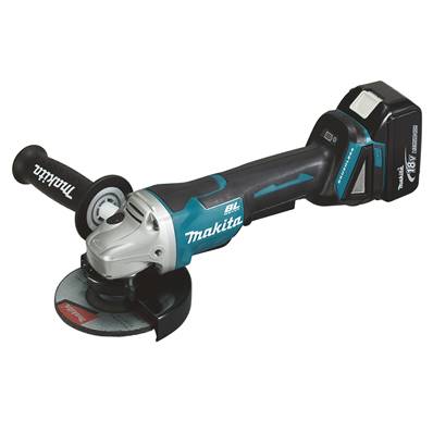 Meuleuse sans-fil Makita 18V Ø 125mm + 2 batteries et chargeur