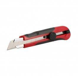 Cutter 25mm Bi-matière - Blocage par molette - Guide lame Inox - PRO