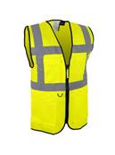 Gilet de visualisation Multi-poches - jaune fluo - CL.2 - XL - Singer