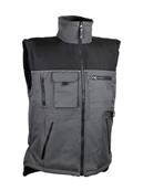 Gilet polyester sans manche - Coloris gris/noir contrast orange - XL - Singer