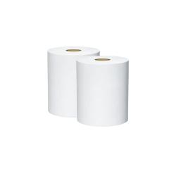 Essuie-tout blanc - 1 000 feuilles - 26 x 30 cm - Lot de 2 rouleaux