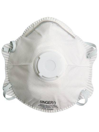 Masque respiratoire - Modèle FFP2 - Modèle à valve - Singer