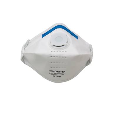 Masque respiratoire - Modèle FFP3 NR D à valve - Singer - Boîte de 20 pièces