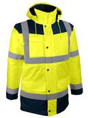 Parka de visualisation 4 en 1 - jaune fluorescent/marine - S - Singer