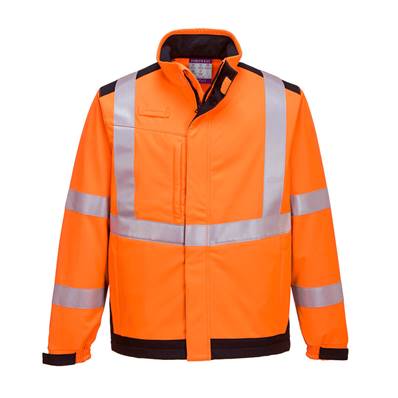 Veste Softshell Modaflame Multirisques MV72 Orange/Marine - Taille L