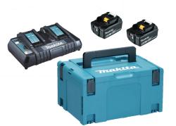 Pack Énergie Makita 18V 6Ah - 2 batteries + chargeur double