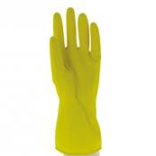 Gants de ménage latex jaune - Taille L