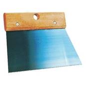 Peigne à colle lame acier - Denture carrée 6 mm - Largeur 200 mm - Taliaplast
