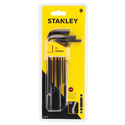 Jeu de clés hexagonales à tête sphérique STANLEY – 9 pièces