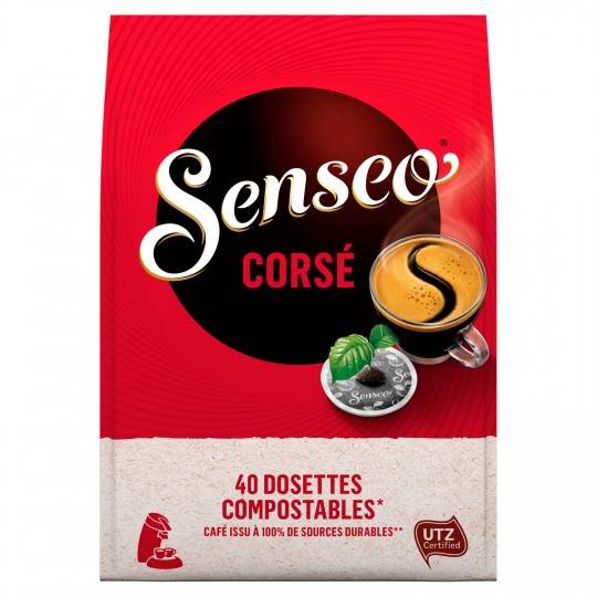 Café Dosette Senseo - Corsé - Paquet de 40 dosettes