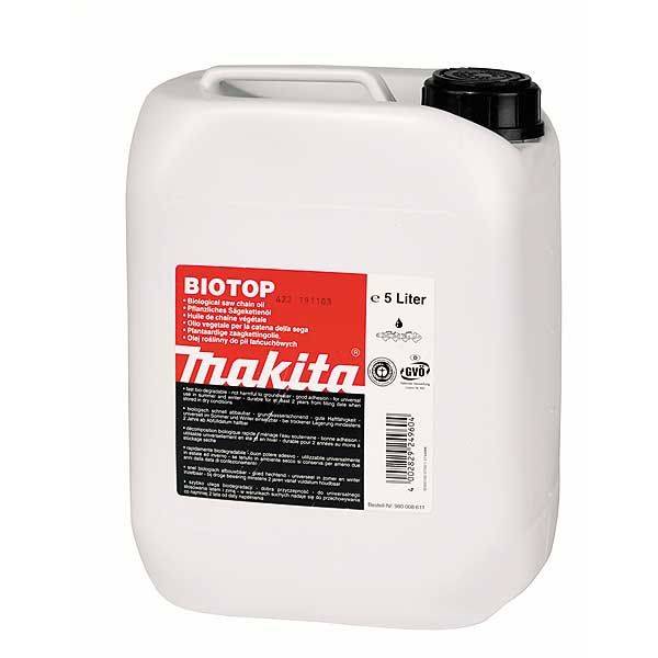 Huile Makita BIOTOP pour Chaîne de tronçonneuse - Bidon de 5 litres