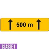 Panonceau KM2 - Pour panneau AK 700 mm - CL.1 - 500 m - 700x200mm