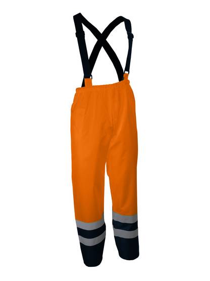 Pantalon Pluie à bretelles HV - Coloris orange - Taille XL - Singer