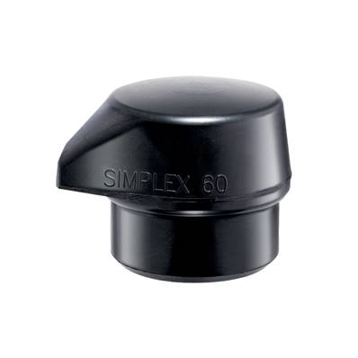 Embout Caoutchouc Chargé Noir avec Pied - D80 - Pour Maillet Simplex