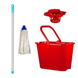 Kit Balai espagnol complet : Seau Ménager + Essoreur + Balai