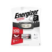 Lampe Frontale Energizer - 18m - 3 Leds (2 Blanches-1 Rouge) + 2 piles AAA