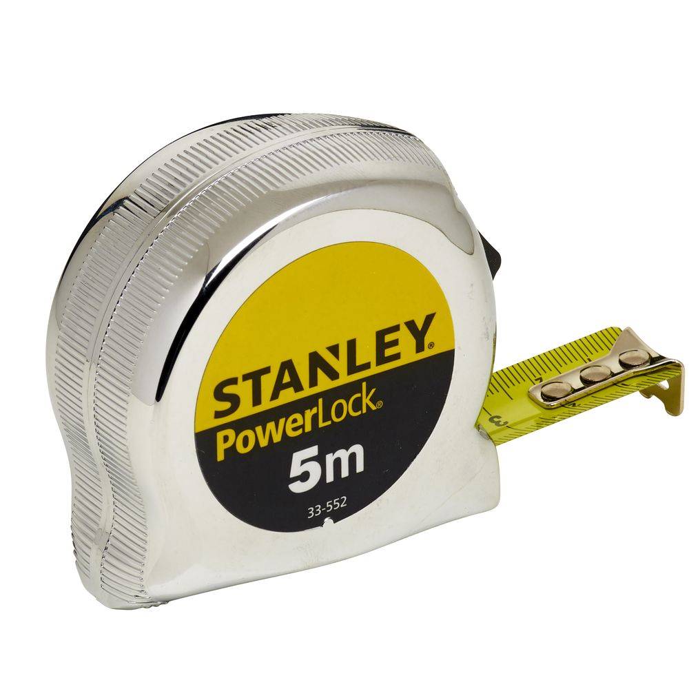 Mesure courte Stanley Powerlock - 5 m x 19 mm - Boîtier ABS chromé