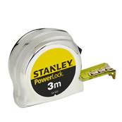Mesure courte Stanley Powerlock 3m  x 19 mm - Boîtier ABS finition métal chromé