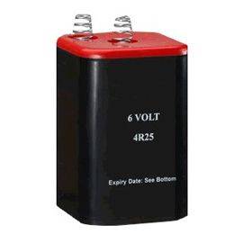 Pile 6 Volts à ressorts pour lanterne - 4R25