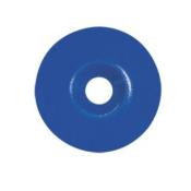 Rondelle pour pointe en acier zingu - 25 X 5 X 1mm - 100 pices - bleu