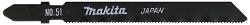 Lames pour scie sauteuse Makita Lot de 5 – Métal / Inox / Alu / PVC